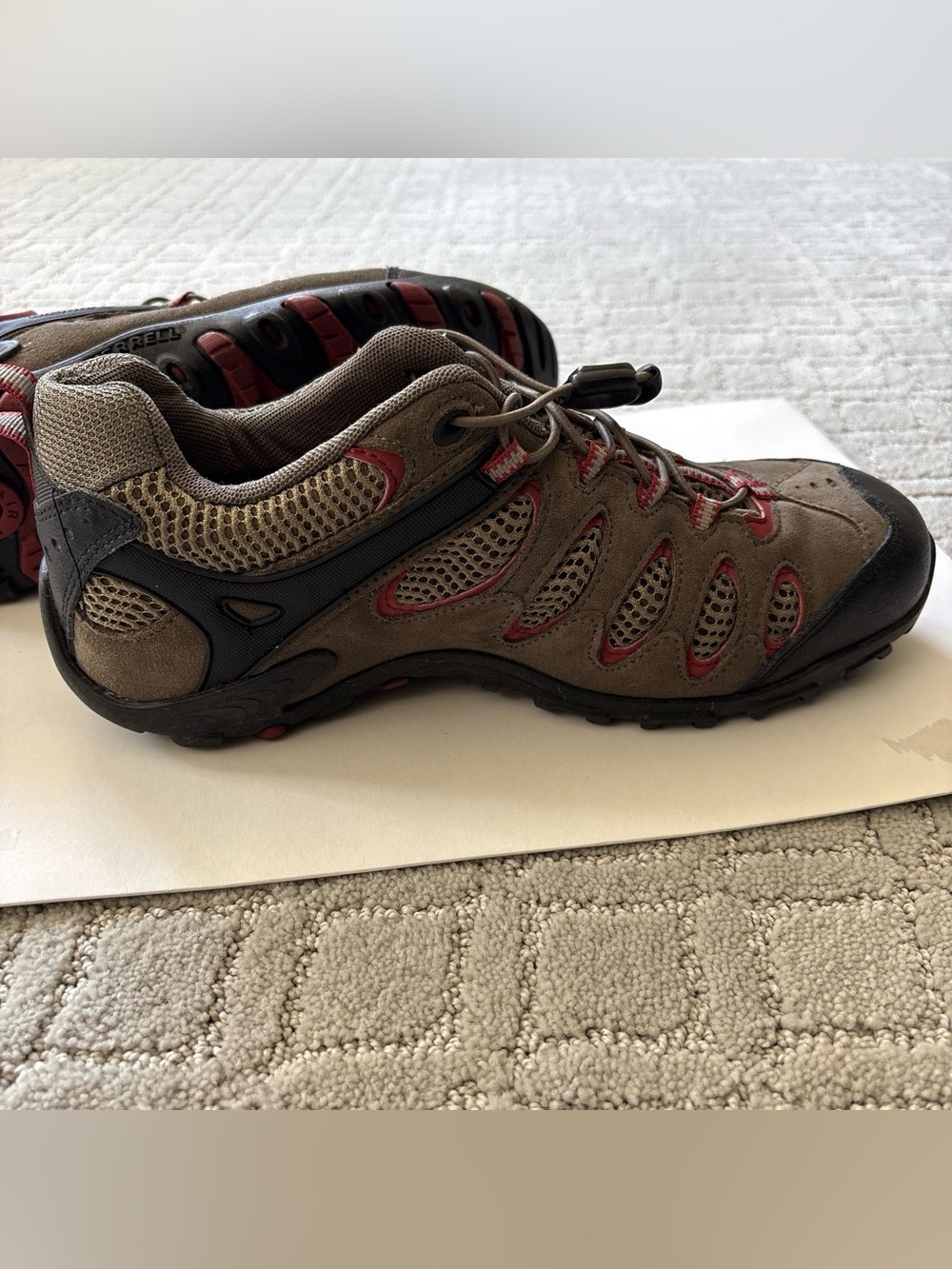Merrell Brown and Red Ochre Trail Sneakers size9.5